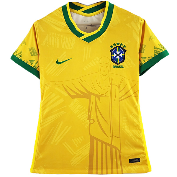 Brazil female jersey women's yellow soccer uniform sports football kit tops shirt 2022